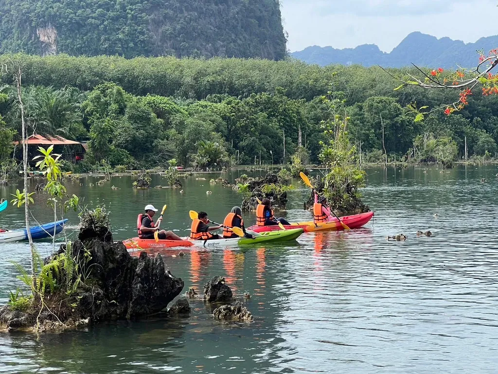 [KRABI] Mangrove Kayak + Jungle Hot Spring Experience 