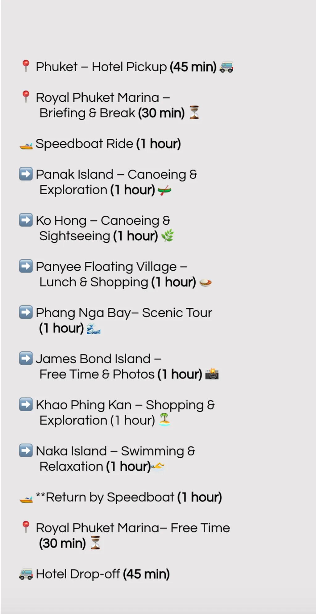 [PHUKET] Private James Bond Island & Phang Nga Bay Tour (25 Pax.)
